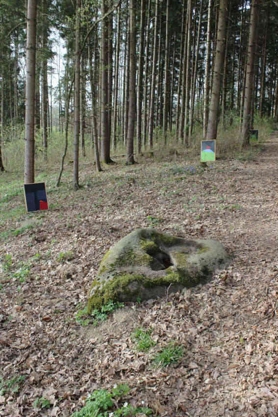 foto gemälde mühlviertler granit in granitlandschaft