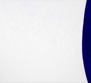 Ölbild Blau weißer Hintergrund