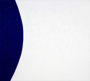 Ölbild Blau weißer Hintergrund