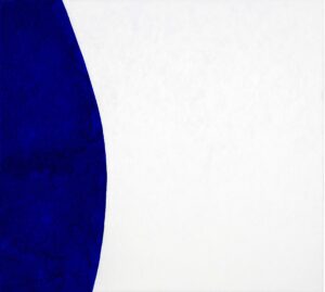 Ölbild Blau weißer Hintergrund